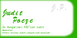 judit pocze business card